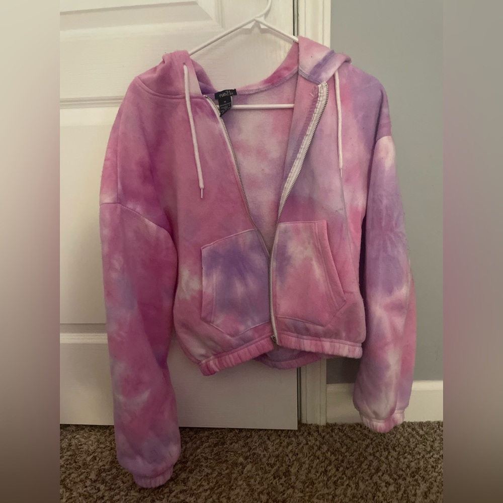 Tie Dye Cropped Jacket